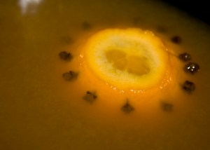 cloves in orange wassail