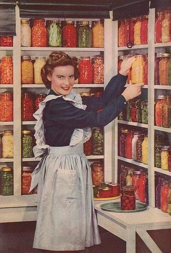 vintage food pantry